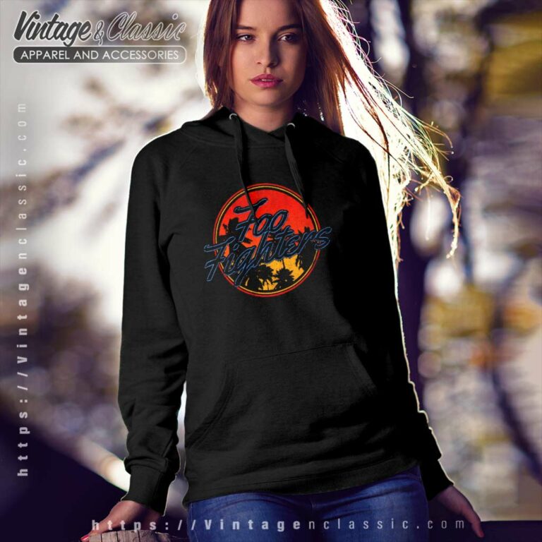 Foo Fighters Shirt Circle Palm Tree Hoodie Foo Fighters Shirt Circle Palm Tree Hoodie