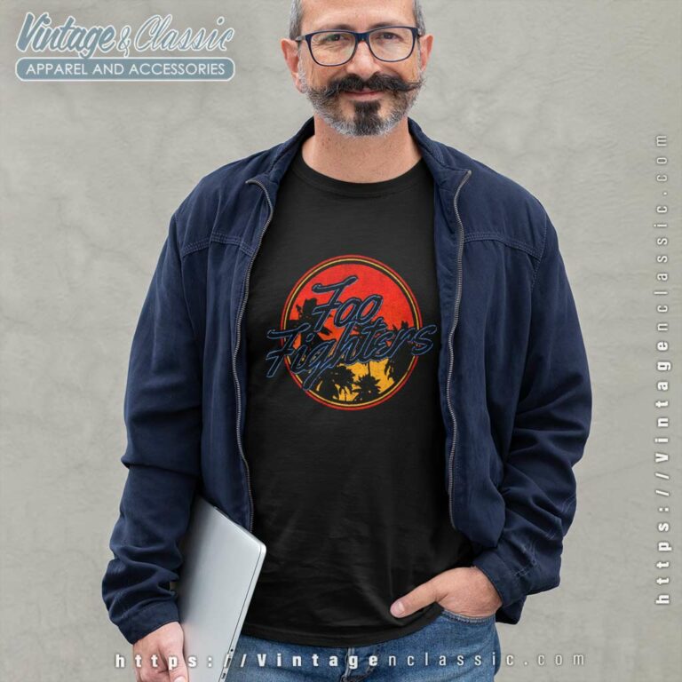 Foo Fighters Shirt Circle Palm Tree Long Sleeve Tee Foo Fighters Shirt Circle Palm Tree Long Sleeve Tee