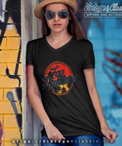 Foo Fighters Shirt Circle Palm Tree V Neck TShirt