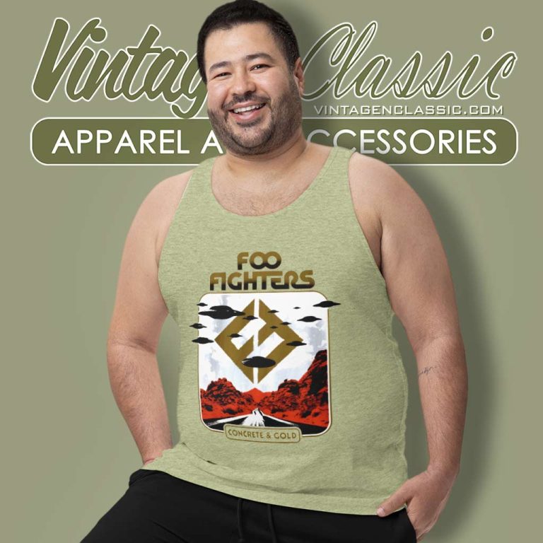 Foo Fighters Shirt Concrete And Gold Tank Top Racerback Foo Fighters Shirt Concrete And Gold Tank Top Racerback