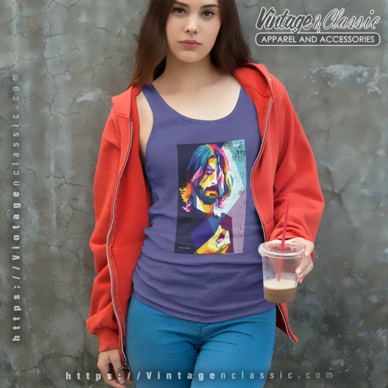 Foo Fighters Shirt Dave Grohl Artwork Tank Top Racerback Foo Fighters Shirt Dave Grohl Artwork Tank Top Racerback