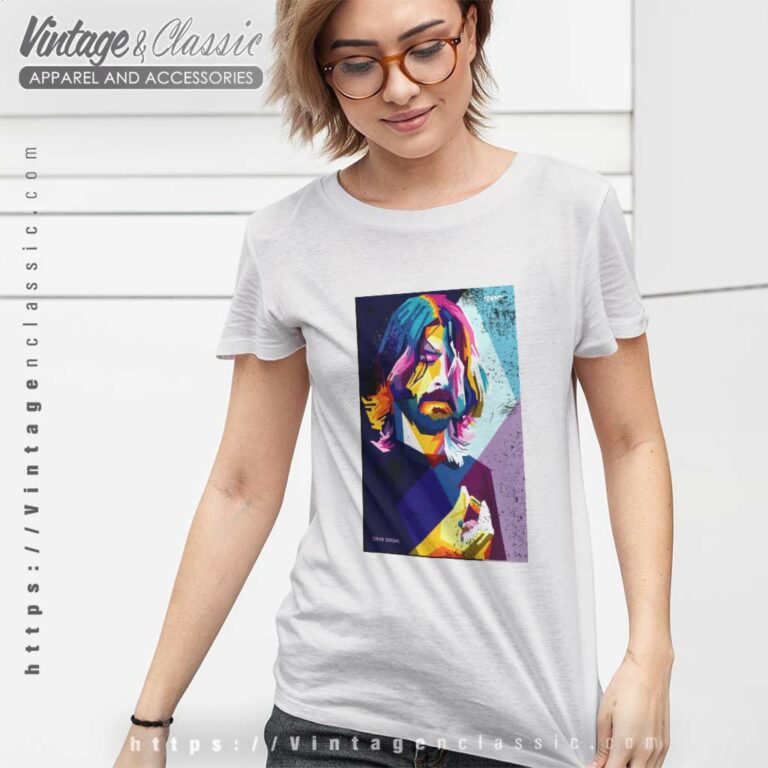 Foo Fighters Shirt Dave Grohl Artwork Women TShirt Foo Fighters Shirt Dave Grohl Artwork Women TShirt