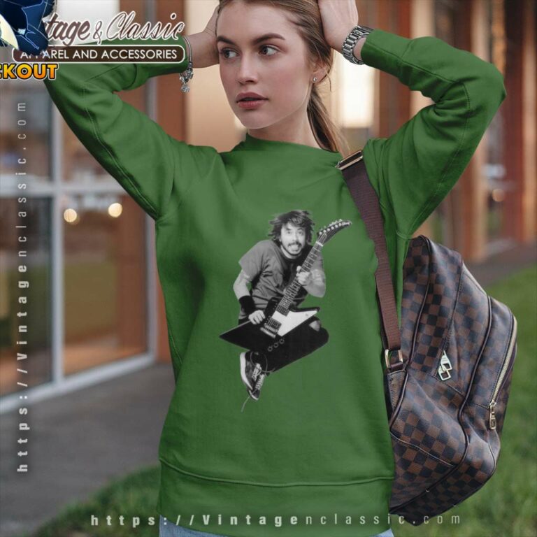 Foo Fighters Shirt Dave Grohl Play Guitar Rock Sweatshirt Foo Fighters Shirt Dave Grohl Play Guitar Rock Sweatshirt
