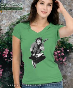 Foo Fighters Shirt Dave Grohl Play Guitar Rock V Neck TShirt