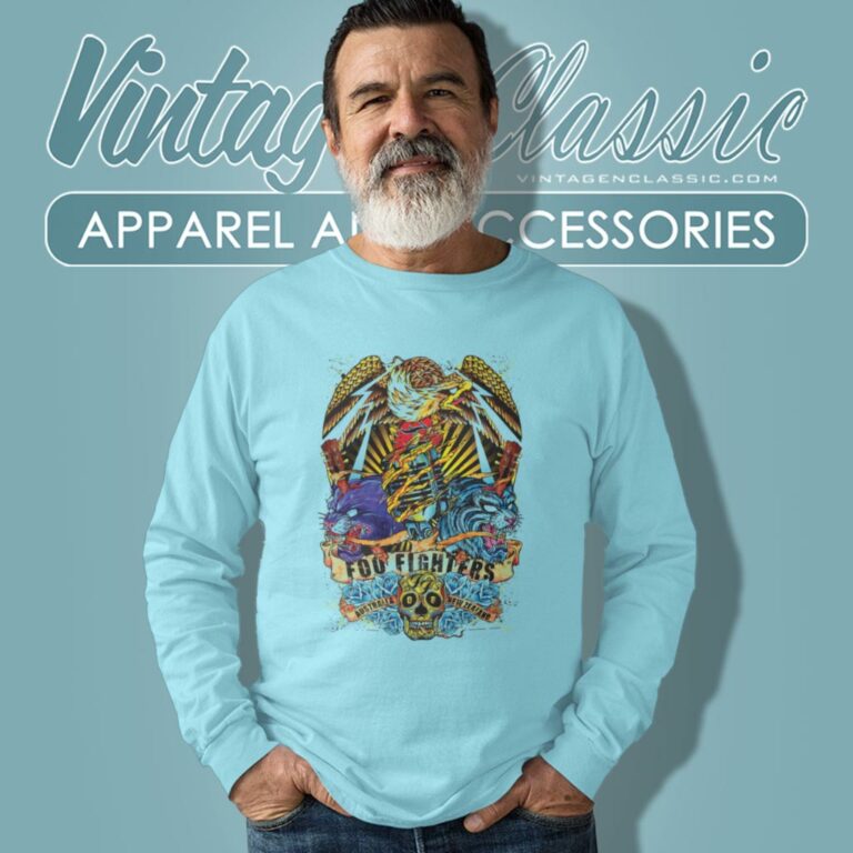 Foo Fighters Shirt Down Under Tour Art Poster Long Sleeve Tee 1 Foo Fighters Shirt Down Under Tour Art Poster Long Sleeve Tee 1