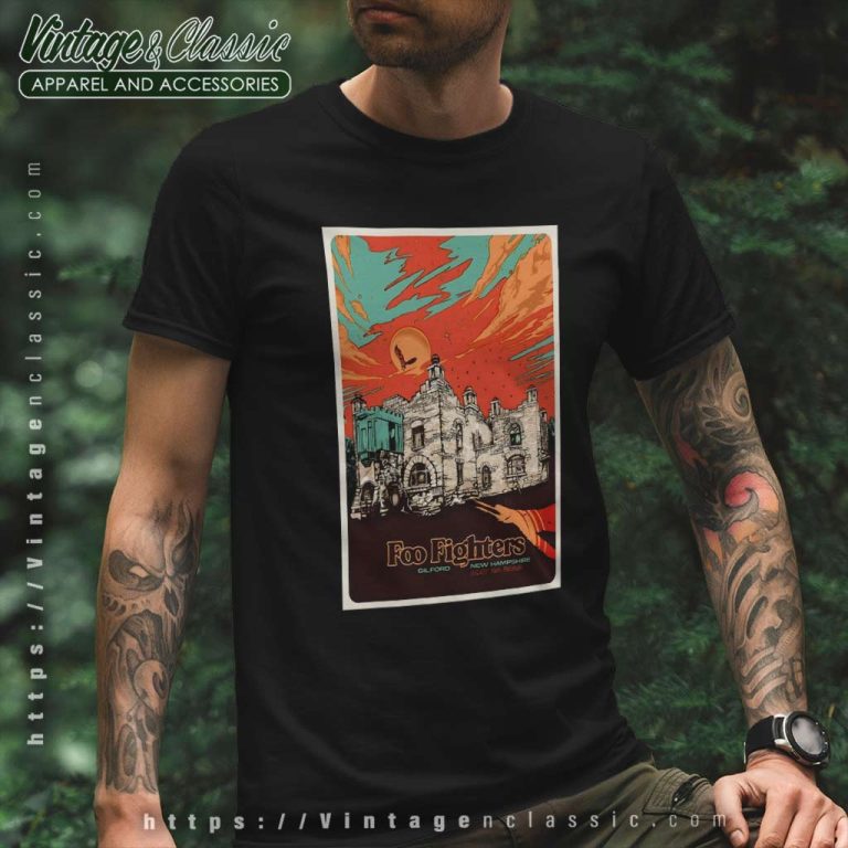 Foo Fighters Shirt Gilford New Hampshire Tour Poster T Shirt Foo Fighters Shirt Gilford New Hampshire Tour Poster T Shirt