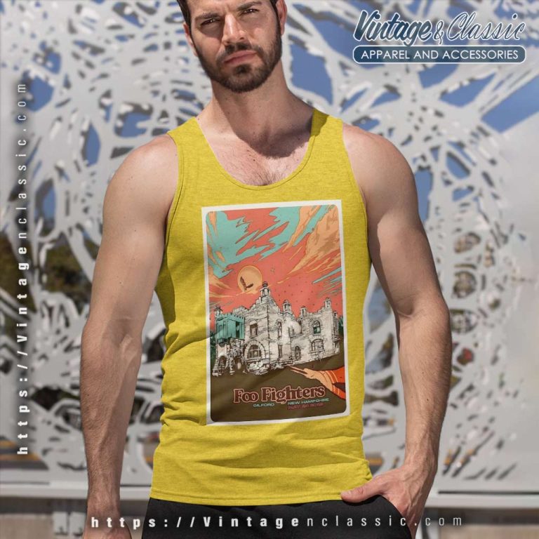 Foo Fighters Shirt Gilford New Hampshire Tour Poster Tank Top Racerback Foo Fighters Shirt Gilford New Hampshire Tour Poster Tank Top Racerback