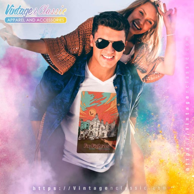 Foo Fighters Shirt Gilford New Hampshire Tour Poster V Neck TShirt Foo Fighters Shirt Gilford New Hampshire Tour Poster V Neck TShirt