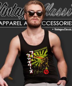 Foo Fighters Shirt Laser Eyes Green Dragon Mens Soft Tank Top Racerback