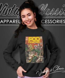Foo Fighters Shirt Self Titled Comic Book Art Sweatshirt