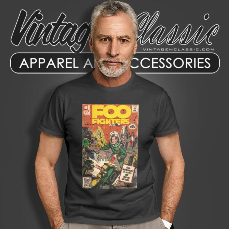 Foo Fighters Shirt Self Titled Comic Book Art T Shirt Foo Fighters Shirt Self Titled Comic Book Art T Shirt