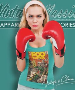 Foo Fighters Shirt Self Titled Comic Book Art Tank Top Racerback