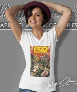 Foo Fighters Shirt Self Titled Comic Book Art V Neck TShirt
