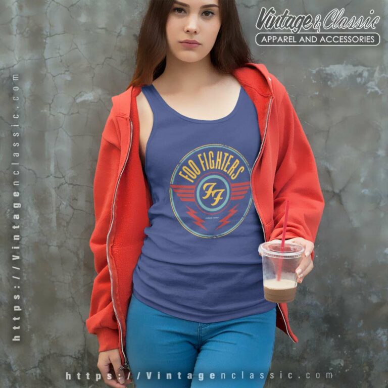 Foo Fighters Shirt Since 1995 Vintage Logo Tank Top Racerback Foo Fighters Shirt Since 1995 Vintage Logo Tank Top Racerback