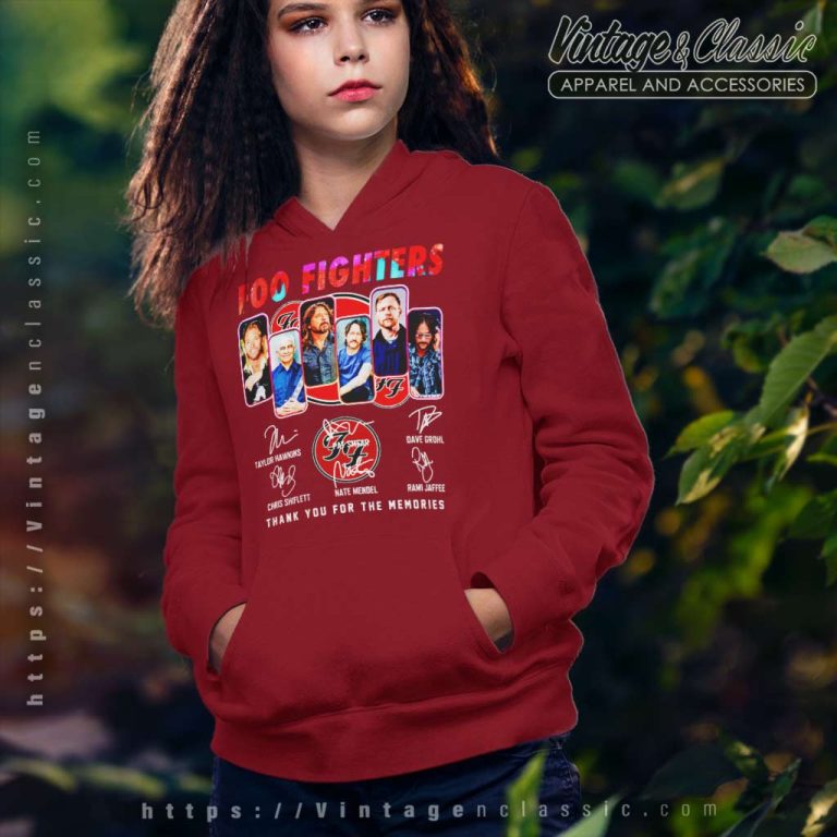 Foo Fighters Shirt Thank You For The Memories Signatures Hoodie Foo Fighters Shirt Thank You For The Memories Signatures Hoodie