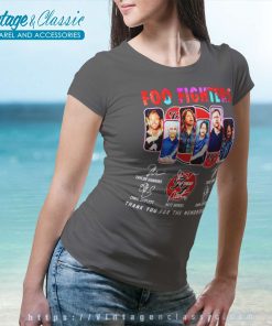 Foo Fighters Shirt Thank You For The Memories Signatures Women TShirt