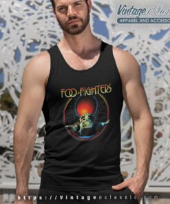 Foo Fighters Shirt To The Moon Tank Top Racerback