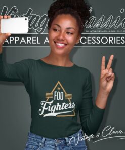 Foo Fighters Shirt Triangle Dave Grohl Rock Band Logo Long Sleeve Tee 1