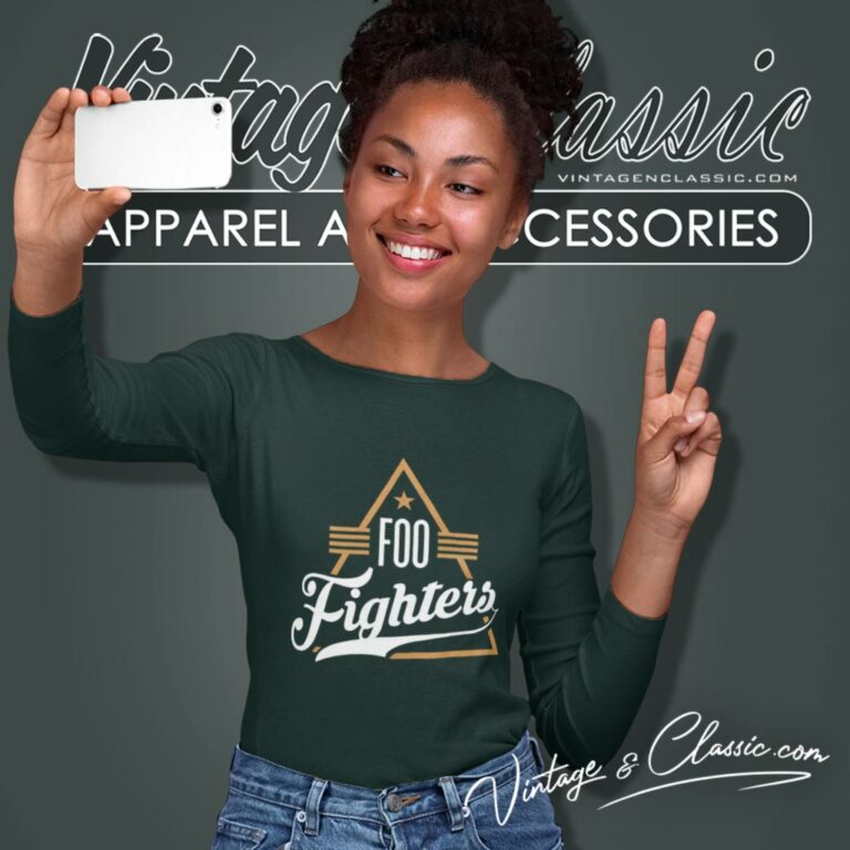 Foo Fighters Shirt Triangle Dave Grohl Rock Band Logo Long Sleeve Tee 1 Foo Fighters Shirt Triangle Dave Grohl Rock Band Logo Long Sleeve Tee 1