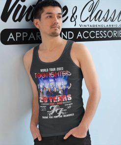 Foo Fighters Shirt World Tour 2023 29 Years Tank Top Racerback