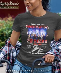 Foo Fighters Shirt World Tour 2023 29 Years Women TShirt