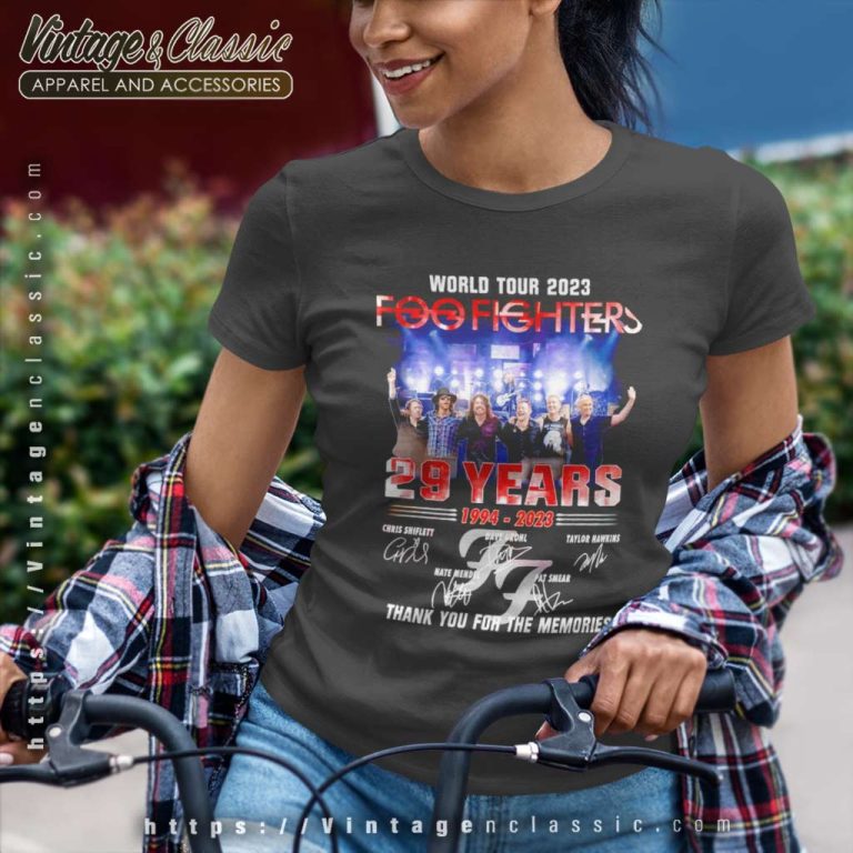 Foo Fighters Shirt World Tour 2023 29 Years Women TShirt Foo Fighters Shirt World Tour 2023 29 Years Women TShirt