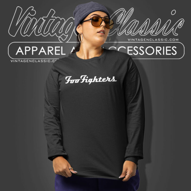 Foo Fighters Simple Logo Shirt Long Sleeve Tee Foo Fighters Simple Logo Shirt Long Sleeve Tee