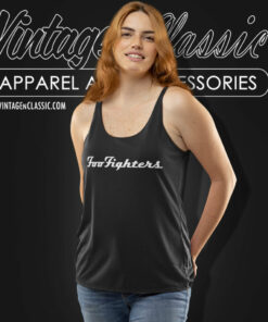 Foo Fighters Simple Logo Shirt Tank Top Racerback