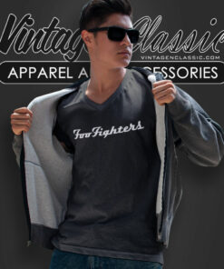 Foo Fighters Simple Logo Shirt V Neck TShirt