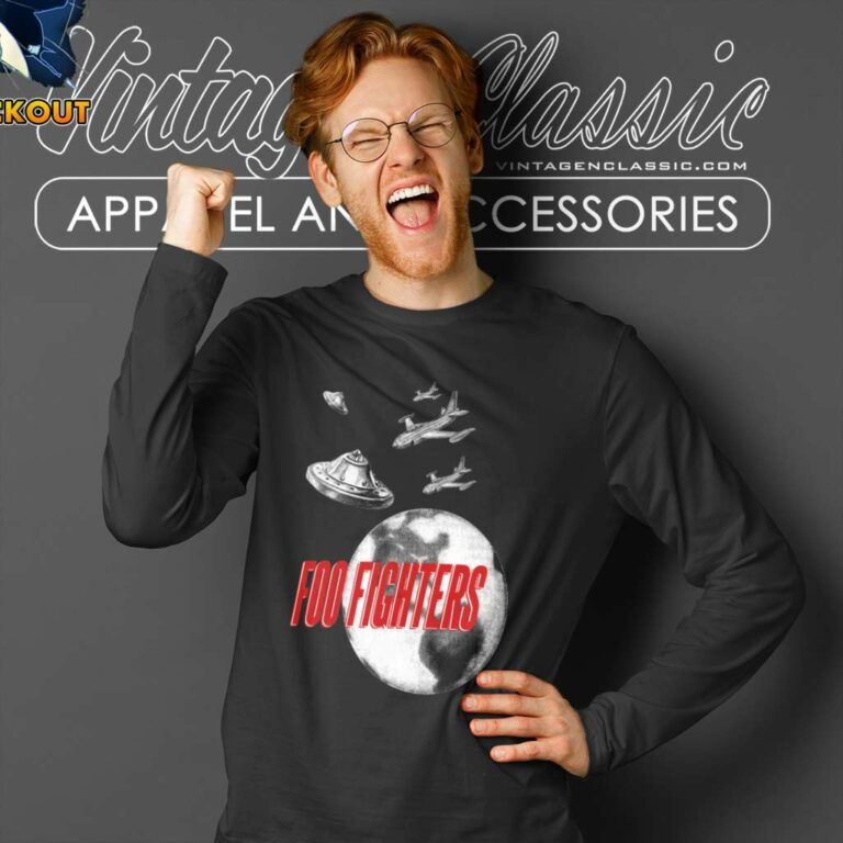Foo Fighters Ufo Planes Long Sleeve Tee Foo Fighters Ufo Planes Long Sleeve Tee