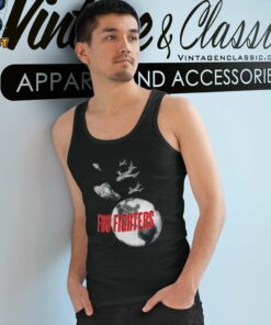 Foo Fighters Ufo Planes Tank Top Racerback