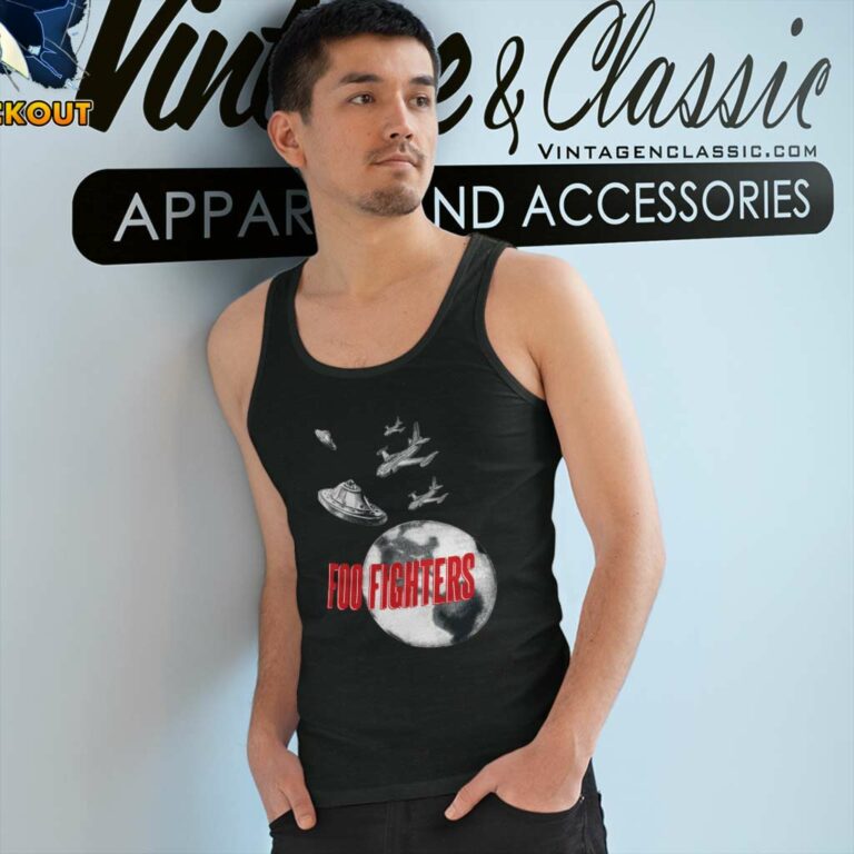 Foo Fighters Ufo Planes Tank Top Racerback Foo Fighters Ufo Planes Tank Top Racerback