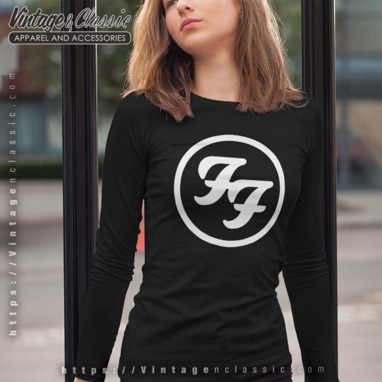 Foo Fighters White Circle Logo Longsleeves Foo Fighters White Circle Logo Longsleeves