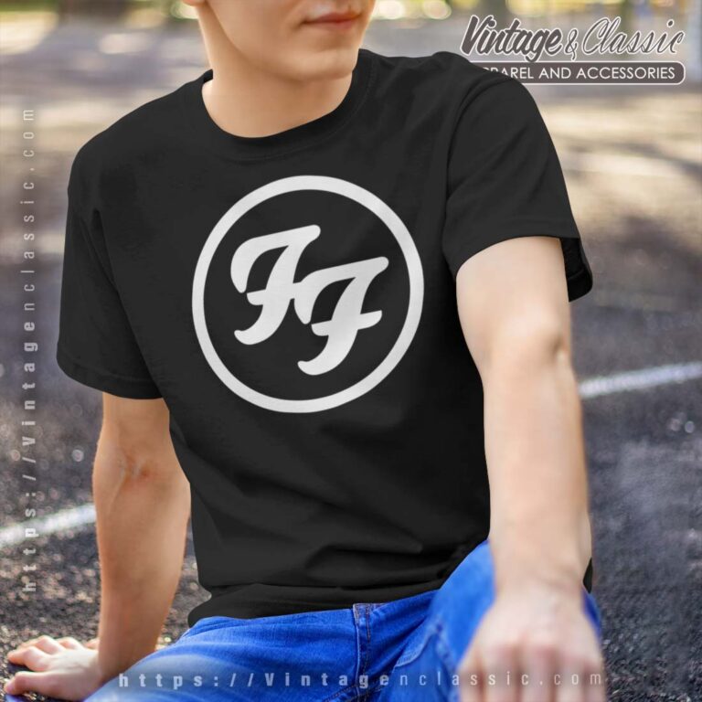 Foo Fighters White Circle Logo Tshirt Foo Fighters White Circle Logo Tshirt