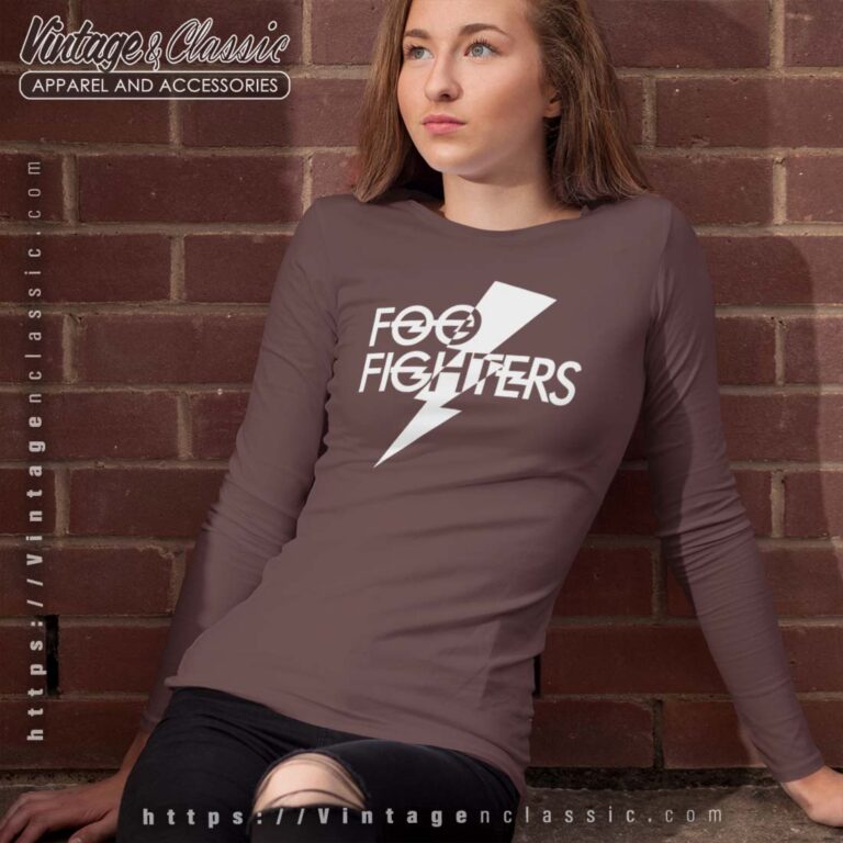 Foo Fighters White Foo Bolt Longsleeves Foo Fighters White Foo Bolt Longsleeves