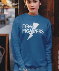 Foo Fighters White Foo Bolt Sweatshirt