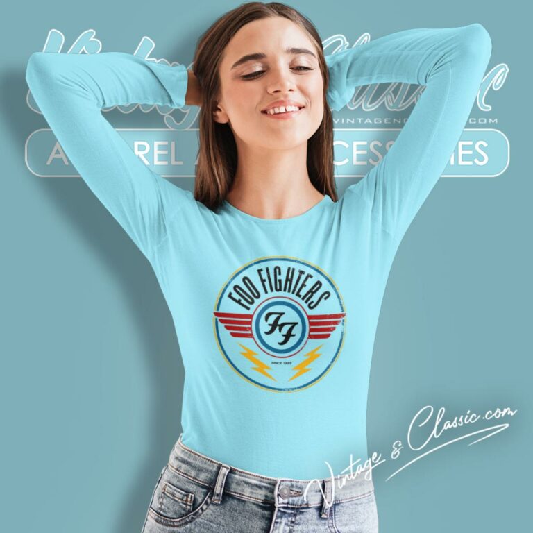 Foo Fighters Wing Emblem Long Sleeve Tee 1 Foo Fighters Wing Emblem Long Sleeve Tee 1