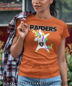 Football Funny Unicorn Oakland Raiders Women TShirt