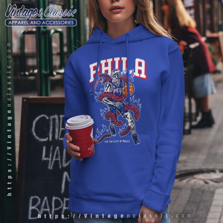 For The Love Of Philly Snake Philadelphia 76ers Hoodie For The Love Of Philly Snake Philadelphia 76ers Hoodie