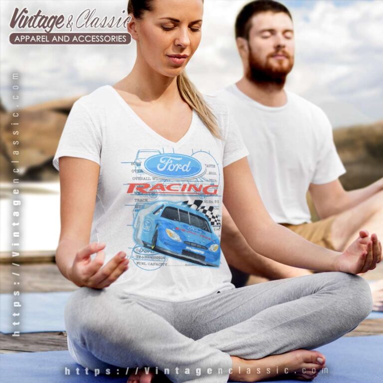 Ford Nascar Racing Graphic V Neck TShirt Ford Nascar Racing Graphic V Neck TShirt