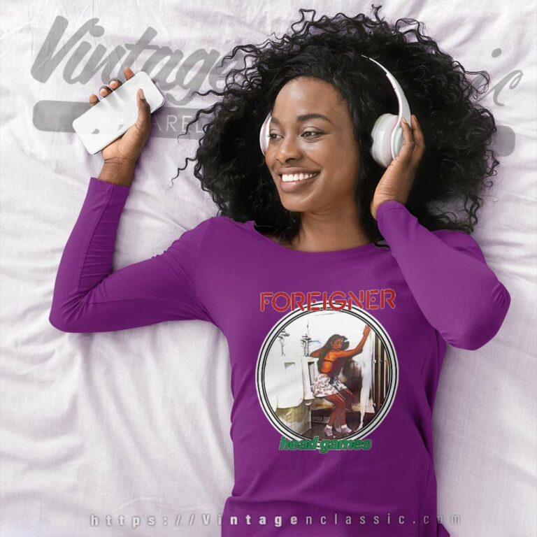 Foreigner Head Games Long Sleeve Tee Foreigner Head Games Long Sleeve Tee