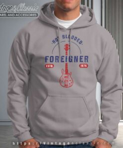Foreigner Hot Blooded Guitar Hoodie