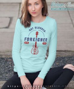 Foreigner Hot Blooded Guitar Long Sleeve Tee