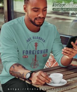 Foreigner Hot Blooded Guitar Sweatshirt