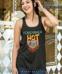 Foreigner Hot Blooded Tank Top Racerback