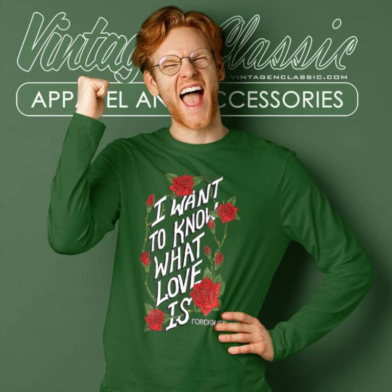 Foreigner I Want To Know What Love Is Long Sleeve Tee Foreigner I Want To Know What Love Is Long Sleeve Tee