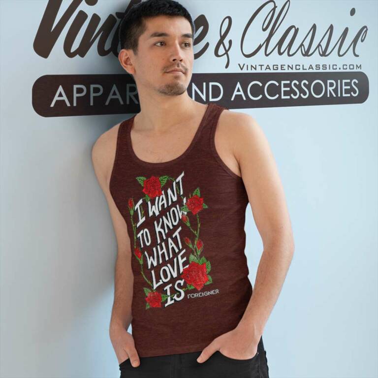 Foreigner I Want To Know What Love Is Tank Top Racerback Foreigner I Want To Know What Love Is Tank Top Racerback
