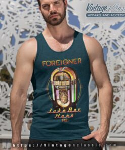 Foreigner Jukebox Hero Tank Top Racerback