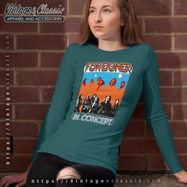 Foreigner Live In Concert Long Sleeve Tee Foreigner Live In Concert Long Sleeve Tee