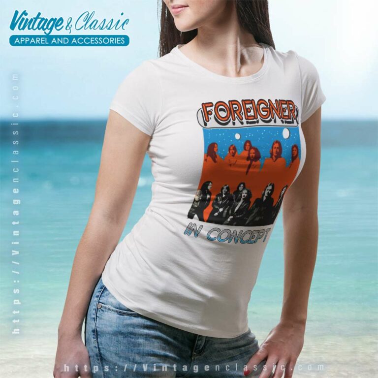 Foreigner Live In Concert Women TShirt Foreigner Live In Concert Women TShirt